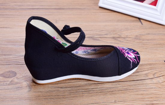 老北京布鞋，京城印象布鞋，128022C黑色